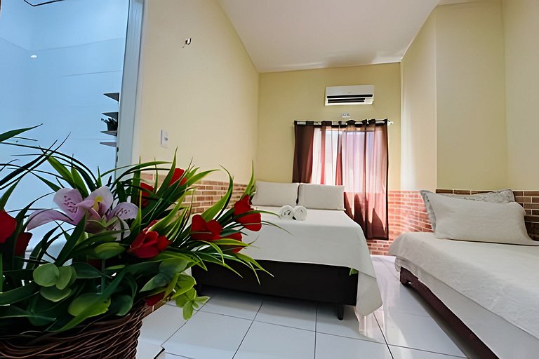 Pousada Caminho das Águas, Quarto com duas camas (1)