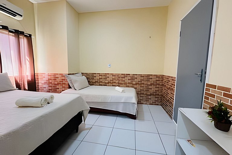 Pousada Caminho das Águas, Quarto com duas camas (1)